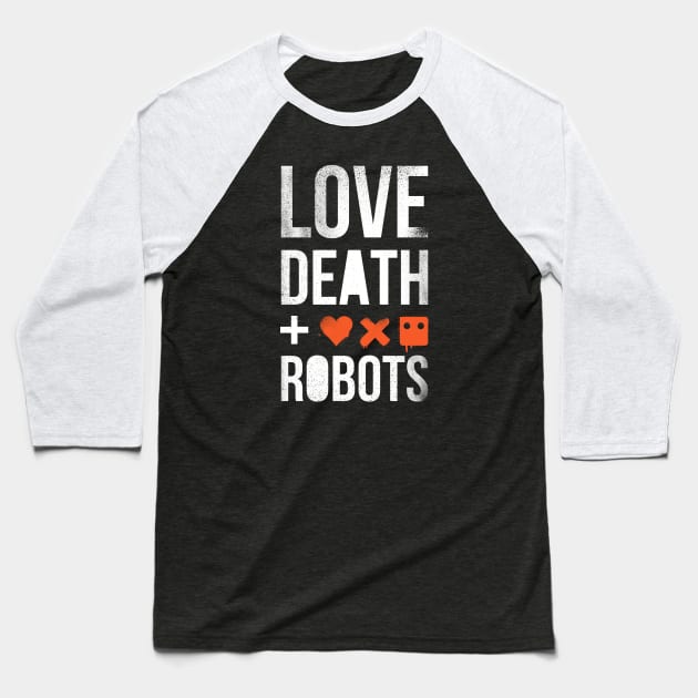 Love Death + Robots Baseball T-Shirt by Hataka